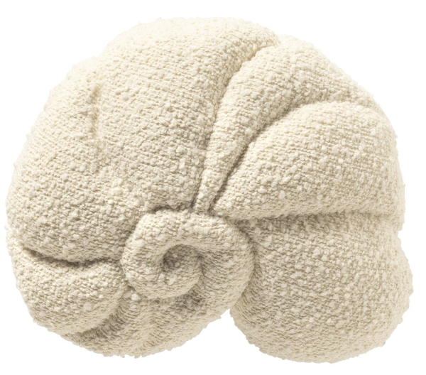 Dutch Decor gefülltes Kissen Muschel 'Colita' 35 x 40 cm Snow White - Weiß